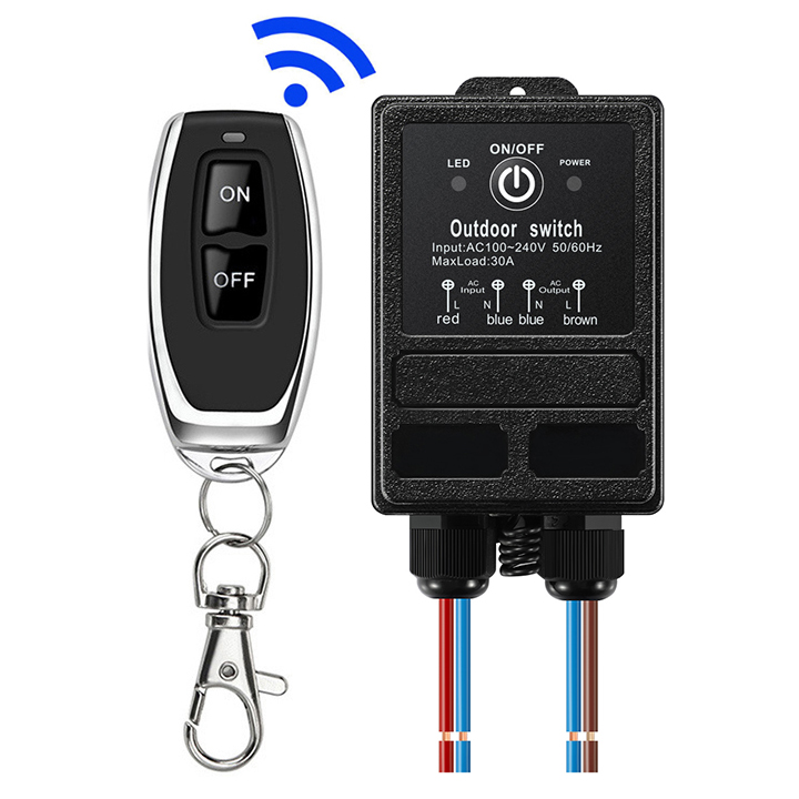 Công tắc điều khiển từ xa rf 100m/30a /220v-cong tac dieu khien tu xa 220v