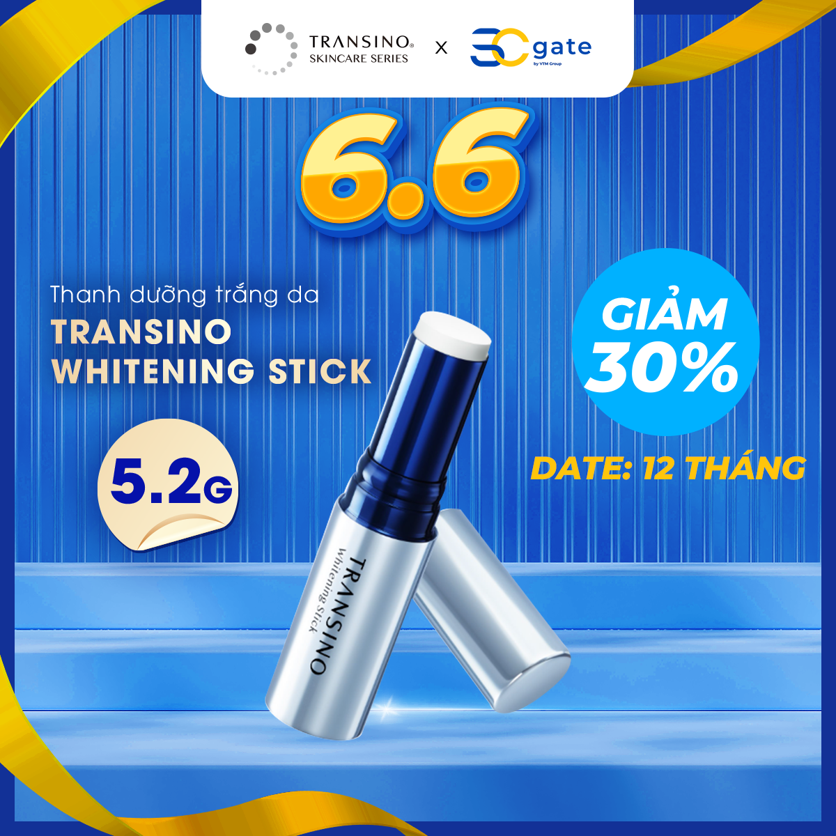 Thanh dưỡng trắng da transino 5.3g