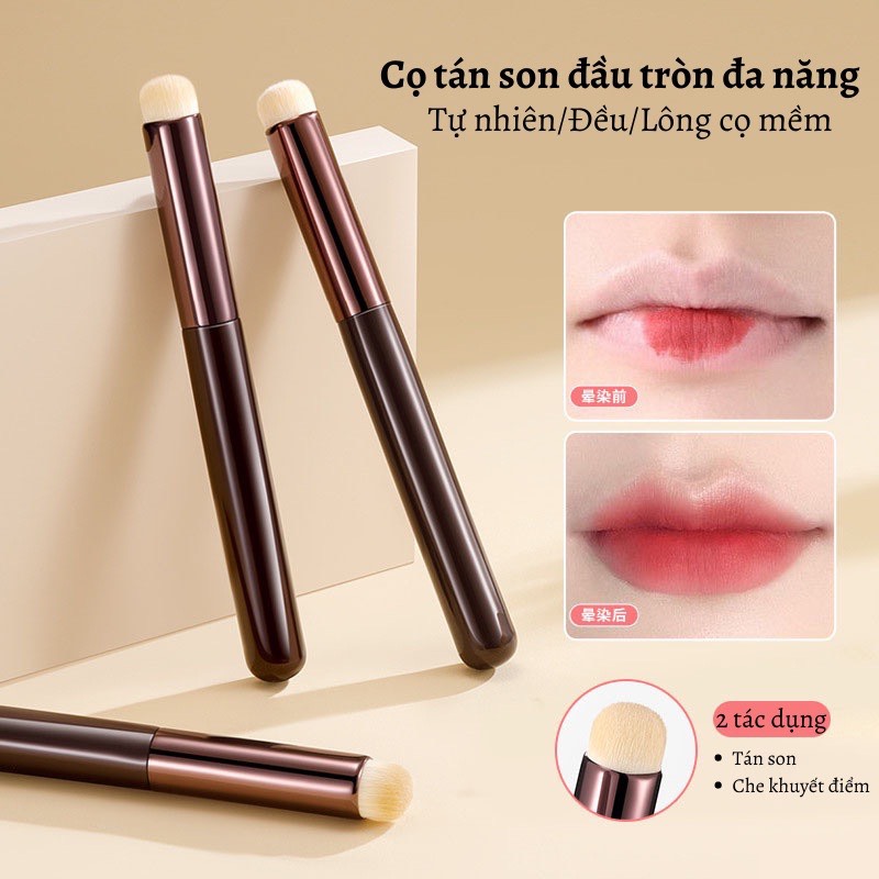 Cọ trang điểm son môi, cọ tán son mềm mịn, che khuyết điểm môi qiqishop