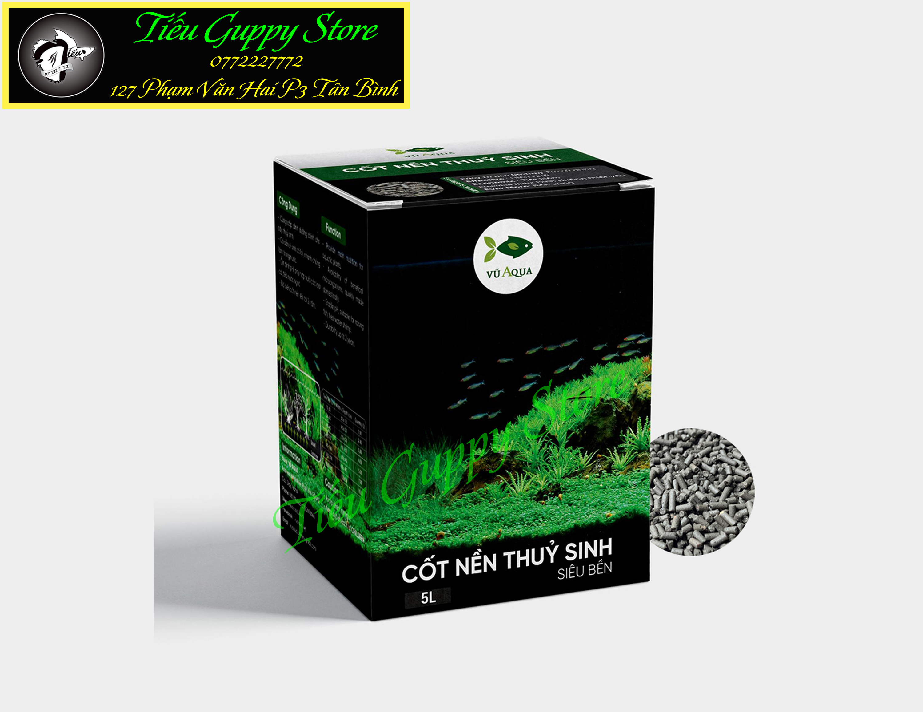 Cốt nền vũ aqua - cung cấp dinh dưỡng cho cây thủy sinh - độ bền cao