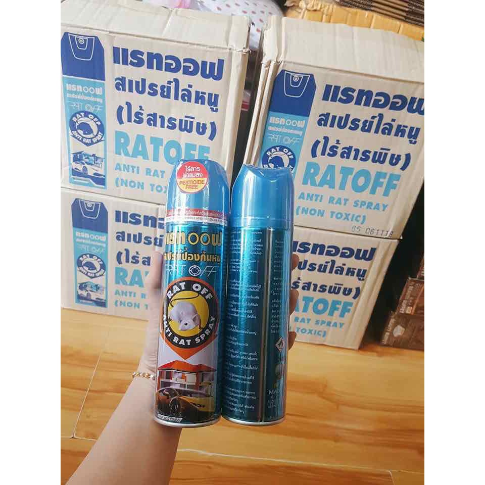 Bình xịt đuổi chuột thái lan 200ml, chất lượng đảm bảo an toàn đến sức khỏe người sử dụng, cam kết hàng đúng mô tả