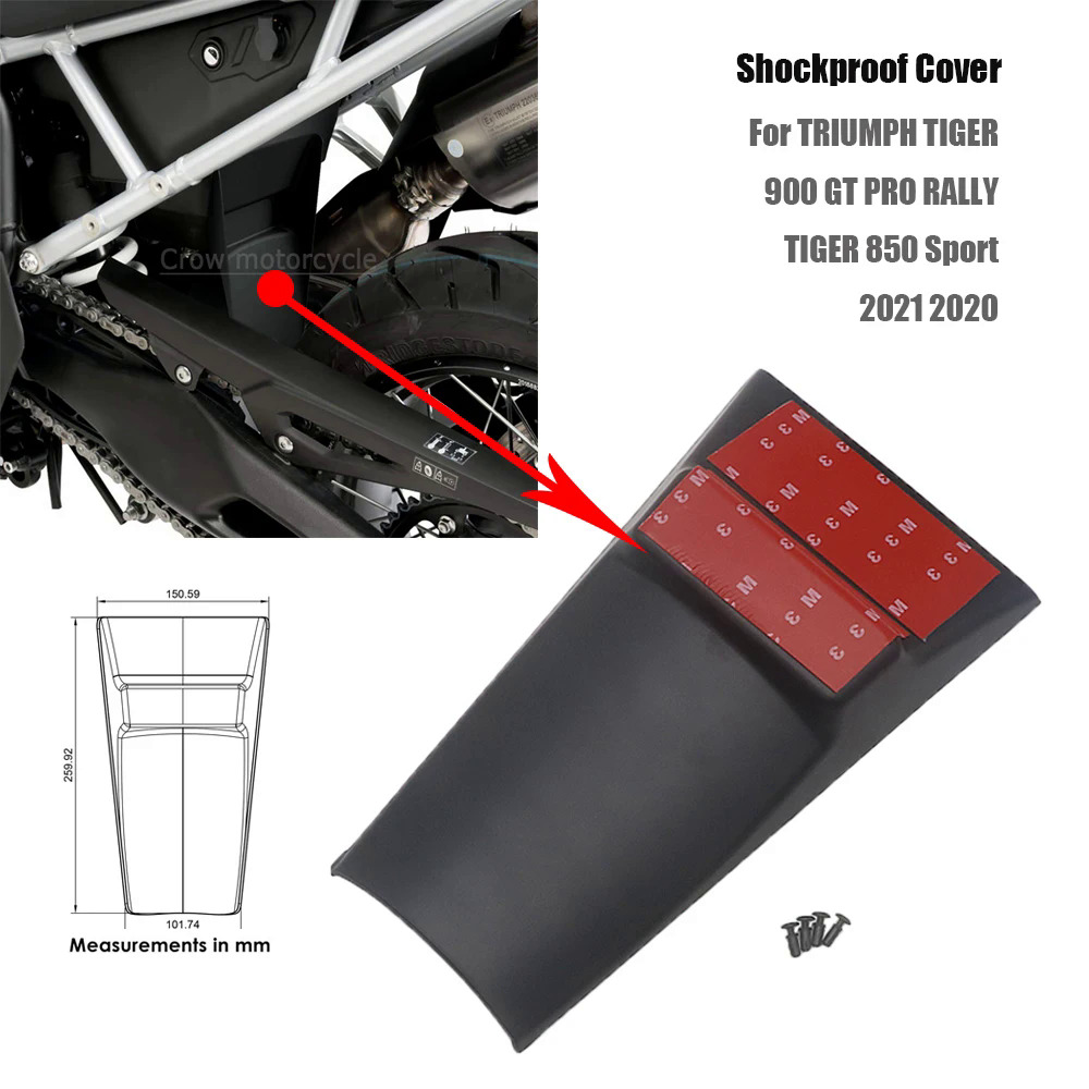 2020 New Xe Máy Sốc Khiên-Phía Sau Hugger Thay thế Cho Hổ 900 Gt Pro Rally Hổ 850 Thể Thao 2021 2020