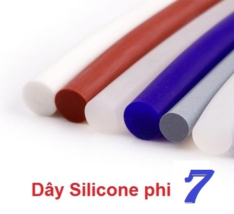 Gioăng/Ron/Dây silicone phi 7. chịu nhiệt, dầu, hóa chất