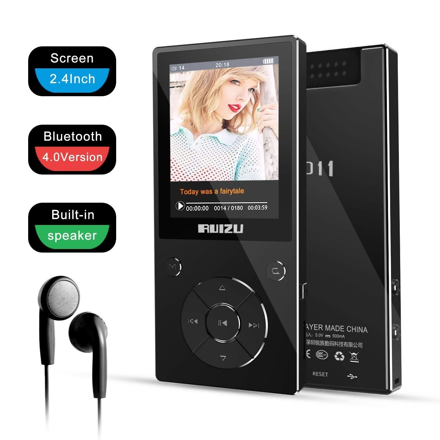 Máy nghe nhạc Ruizu D11 màn hình 2.4inch cao cấp - Máy nghe nhạc Bluetooth Mp3/Mp4 - Máy nghe nhạc Lossless Ruizu D11