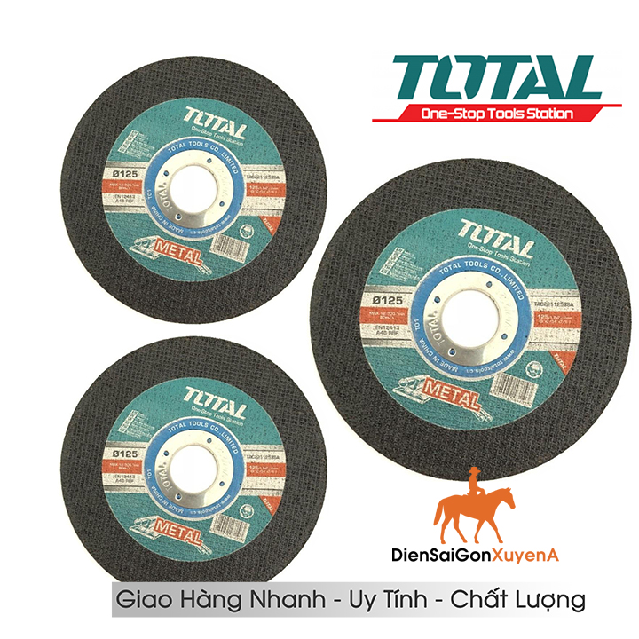 COMBO 5 ĐĨA CẮT KIM LOẠI CẮT SẮT 125MM TOTAL TAC2211253SA