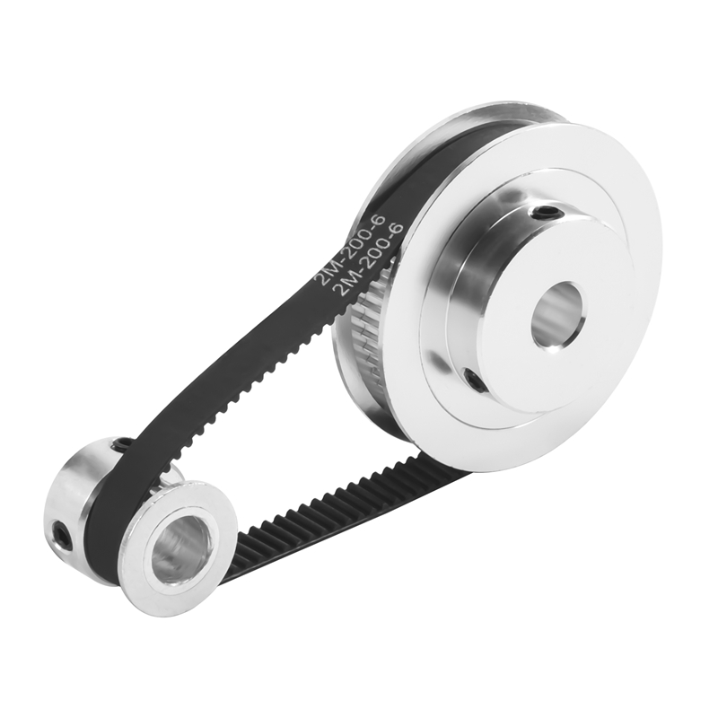 2Gt Synchronous Wheel 13 Reduction Transmission Pulley Pulley Model Mechanical Belt for 3D Printer 200X8X8Mm