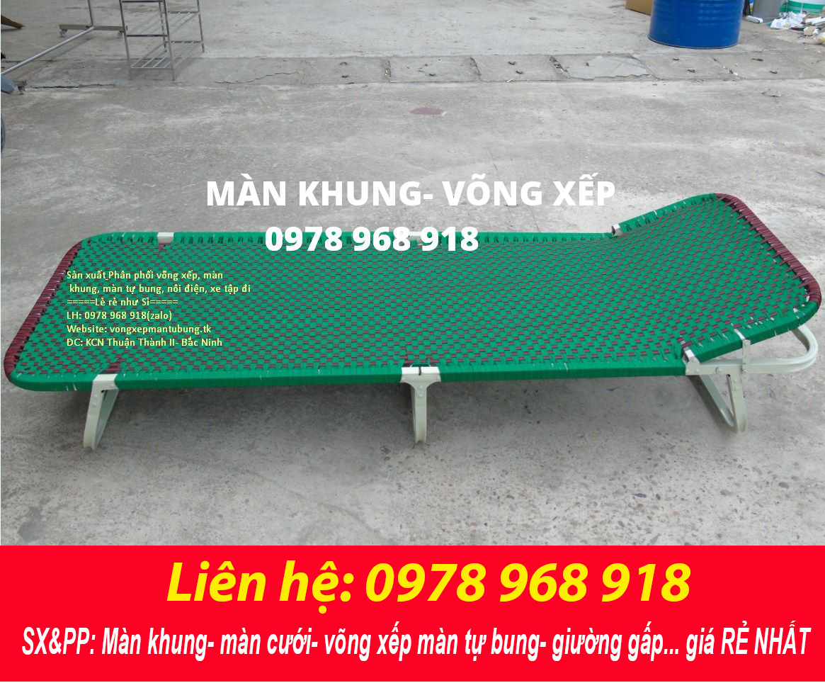 Giường gấp khung sắt sơn tĩnh điện cao cấp chắc chắn