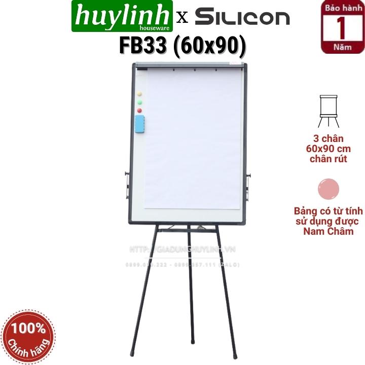 Bảng Flipchart 3 chân Silicon FB33