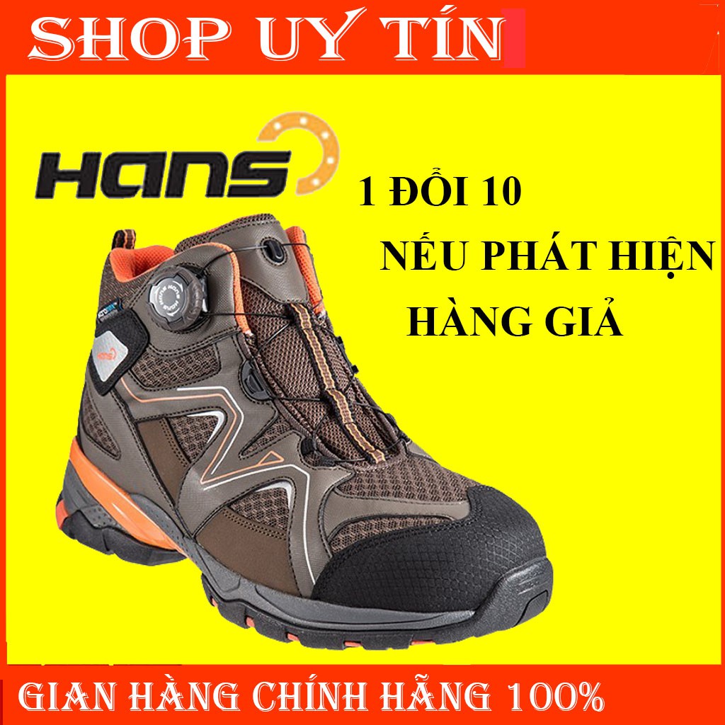 Giày bảo hộ hans hs-78 cổ cao, thoáng khí êm chân