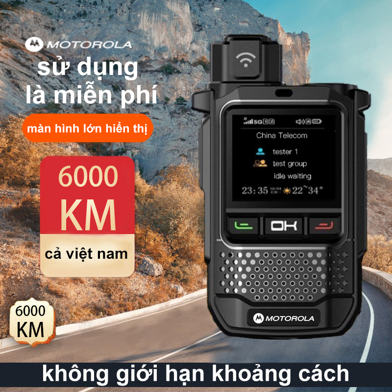 Bộ đàm motorola r650 không giới hạn khoảng cách liên lạc nội bộ thời gian chờ dài di động hơn 5000 km bộ đàm 4g 5g