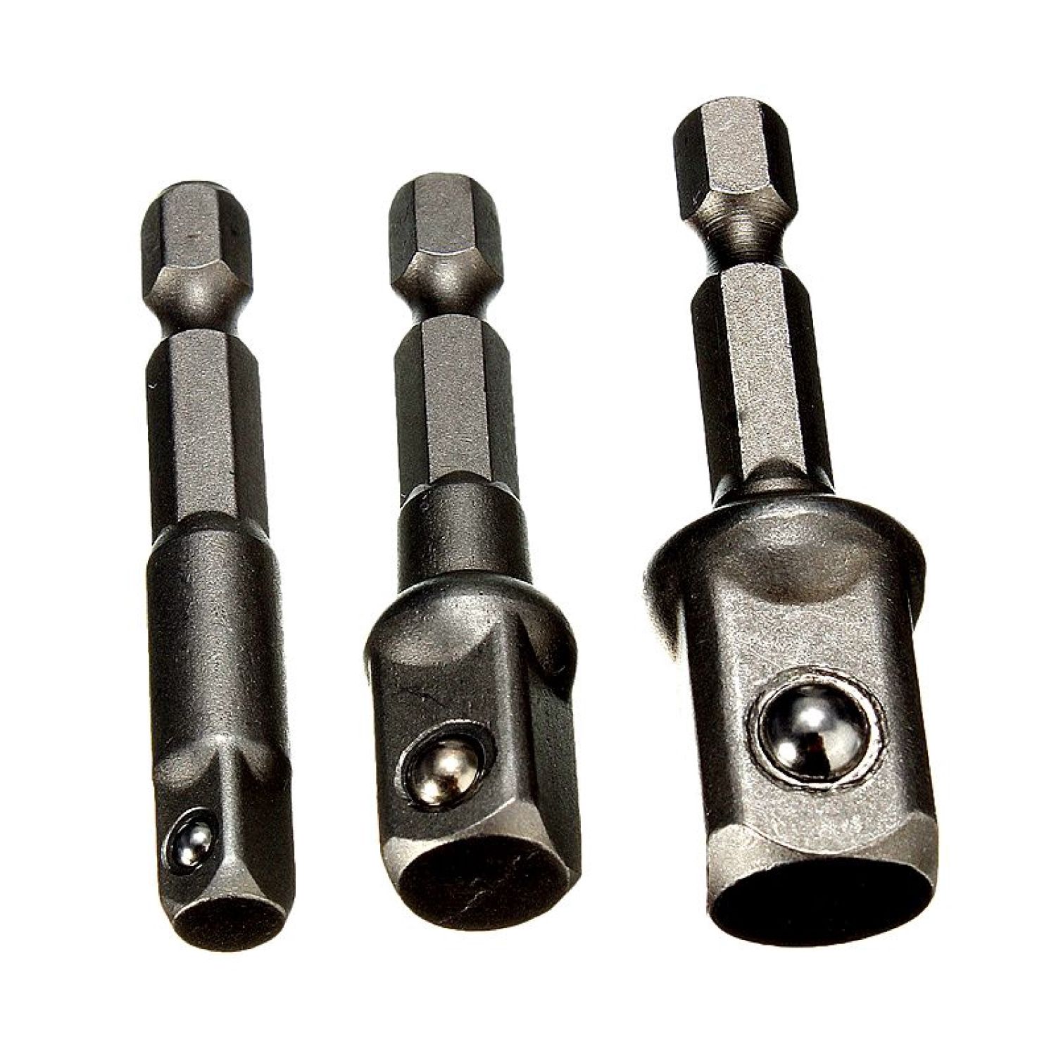 Set 3 mũi khoan lục giác 1 / 4 chuôi lục giác 1 / 4 "3 / 8" 1 / 2 "