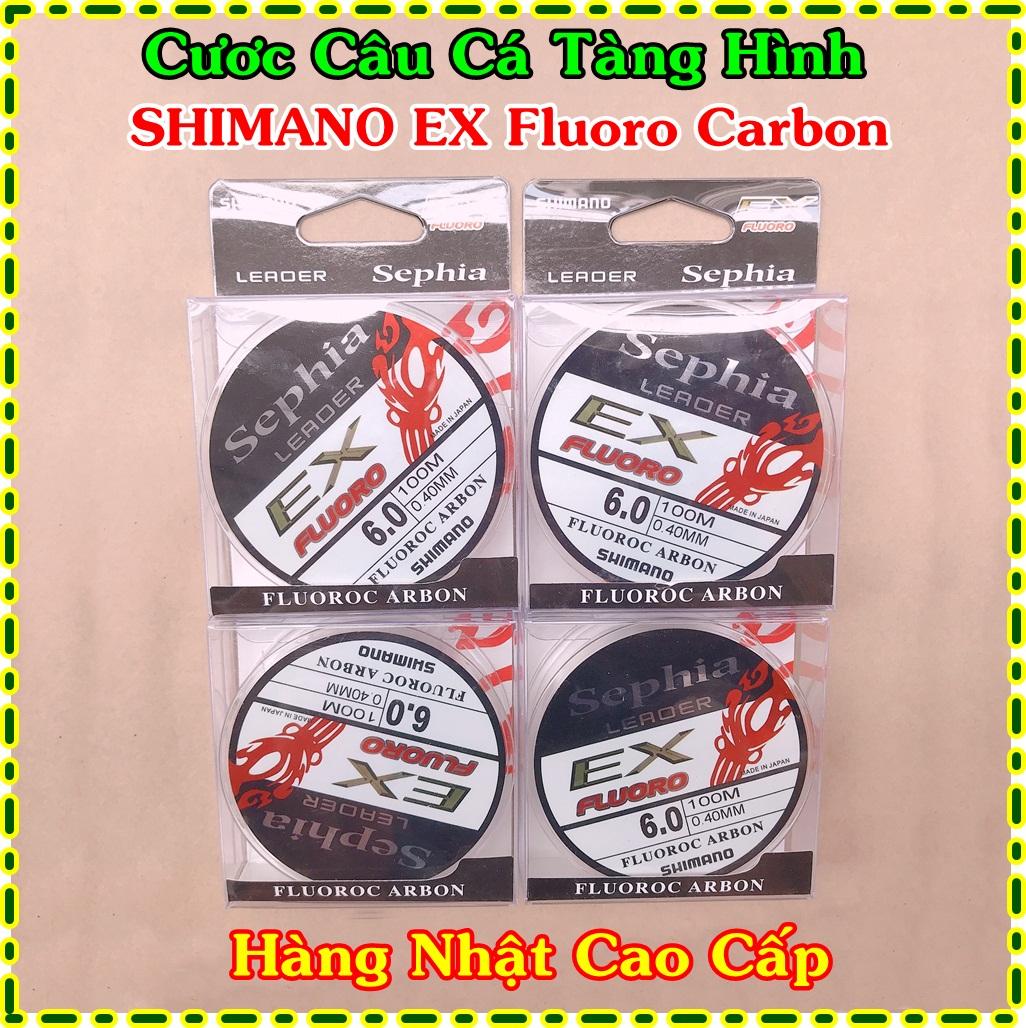 Dây Cước Câu Tàng Hình SHIMANO EX FluoroCarbon Nhật Bản dài 100 mét có đủ SIZE