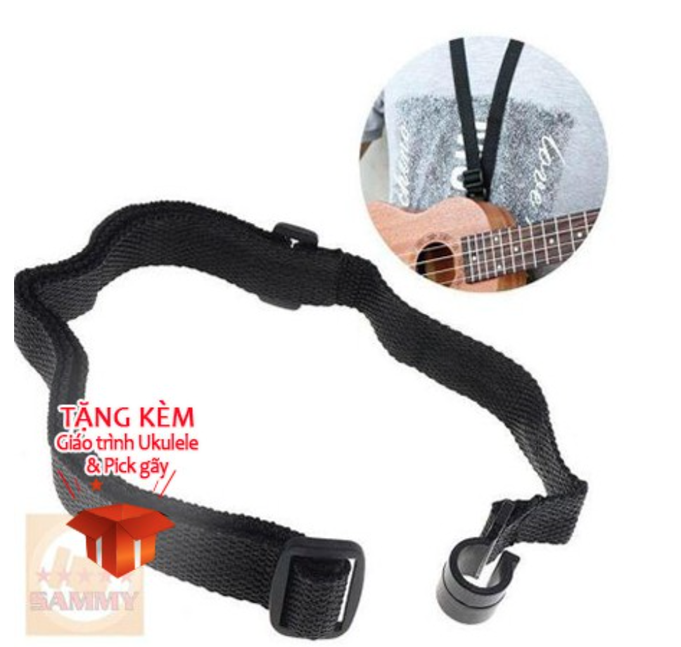 [HCM]DÂY ĐEO MÓC THÙNG ĐÀN UKULELE - KHÔNG CẦN ĐỤC LỖ