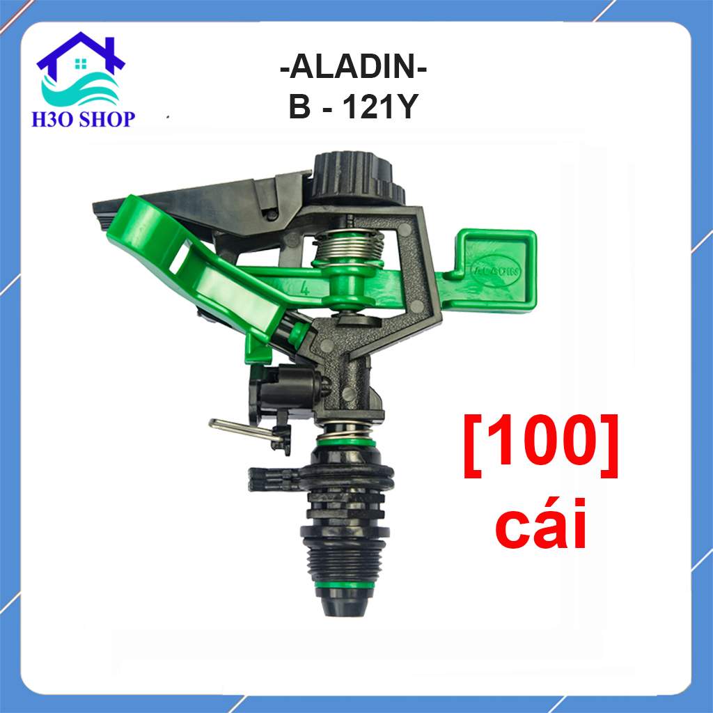 Béc tưới cánh đập Aladin 121-G phi 21mm chỉnh góc tưới