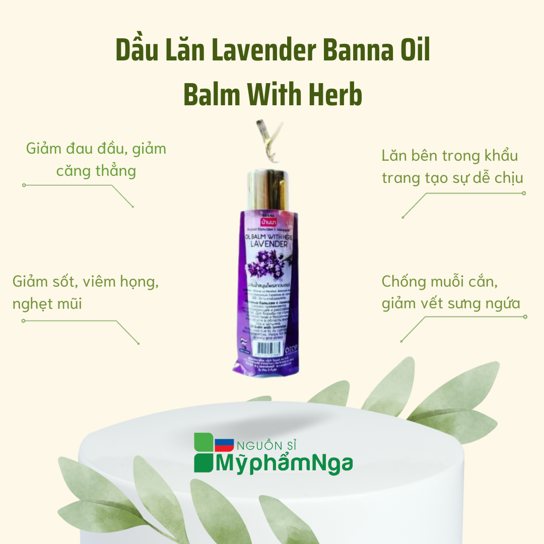 Dầu Lăn Lavender Thái Lan thảo dược