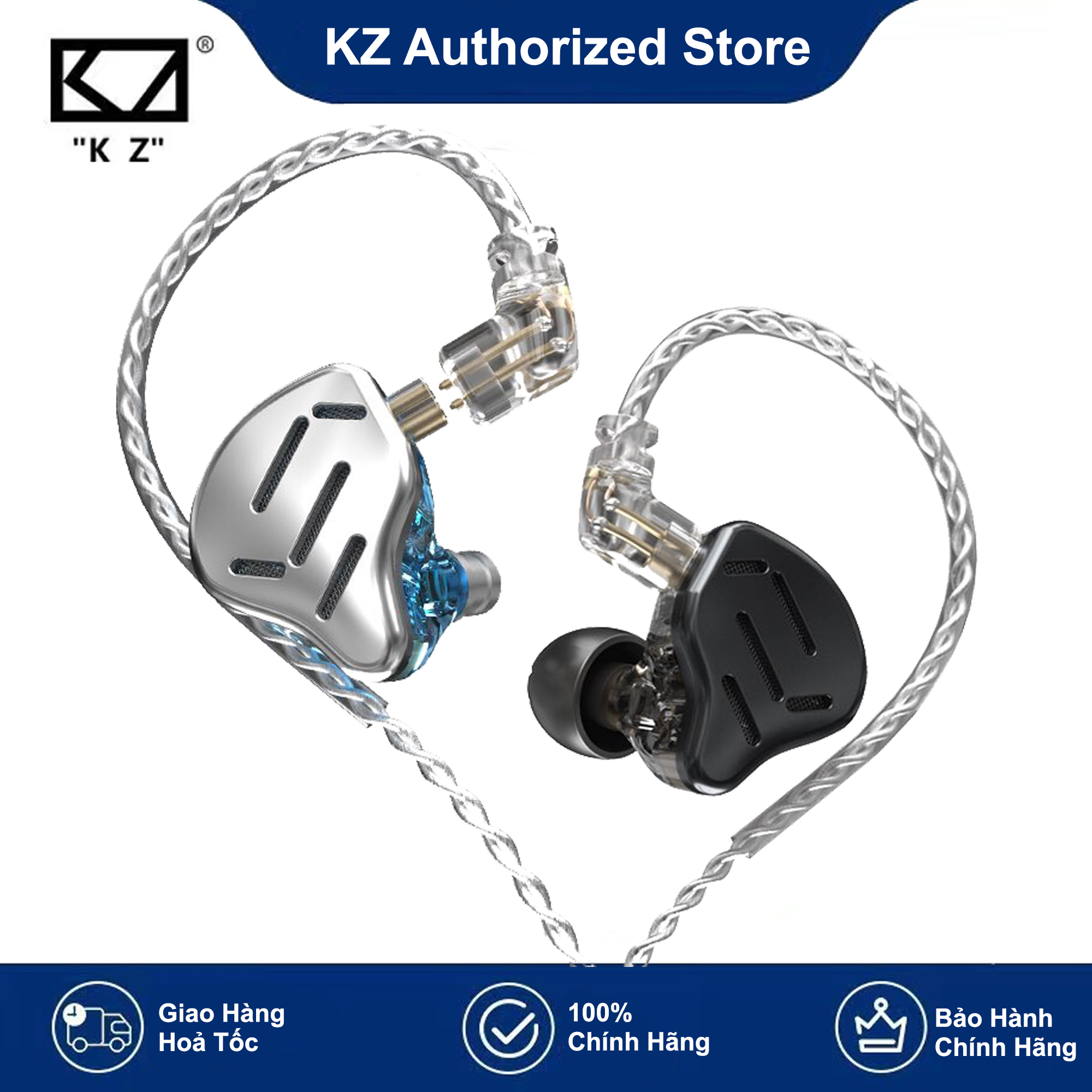 [HCM]Tai nghe KZ ZAX 16 Drivers 7BA+1DD có micro