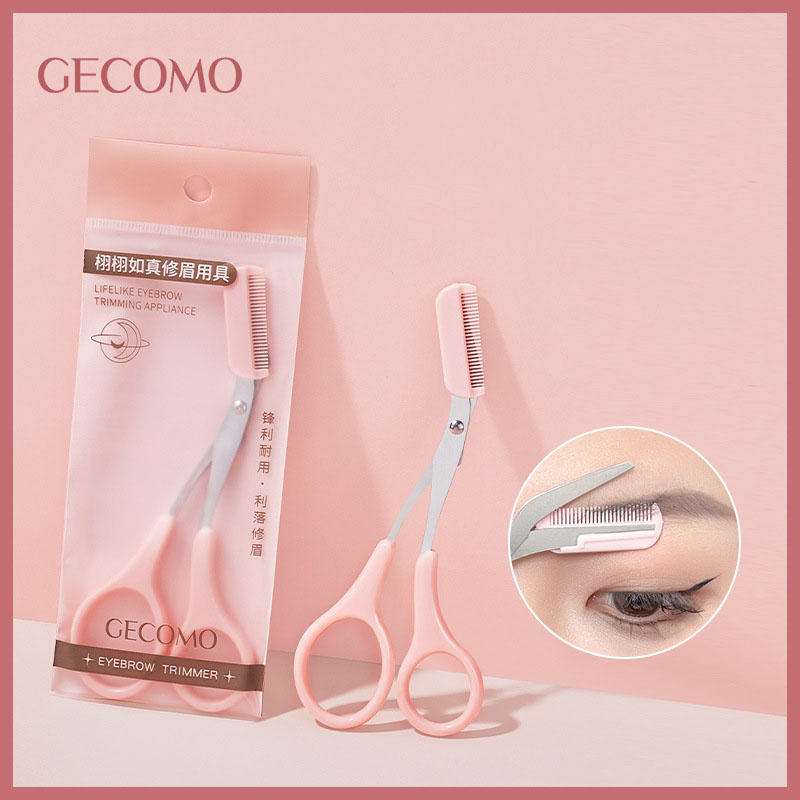 Kéo tỉa lông mày GECOMO, kéo đầu lược tỉa lông mày