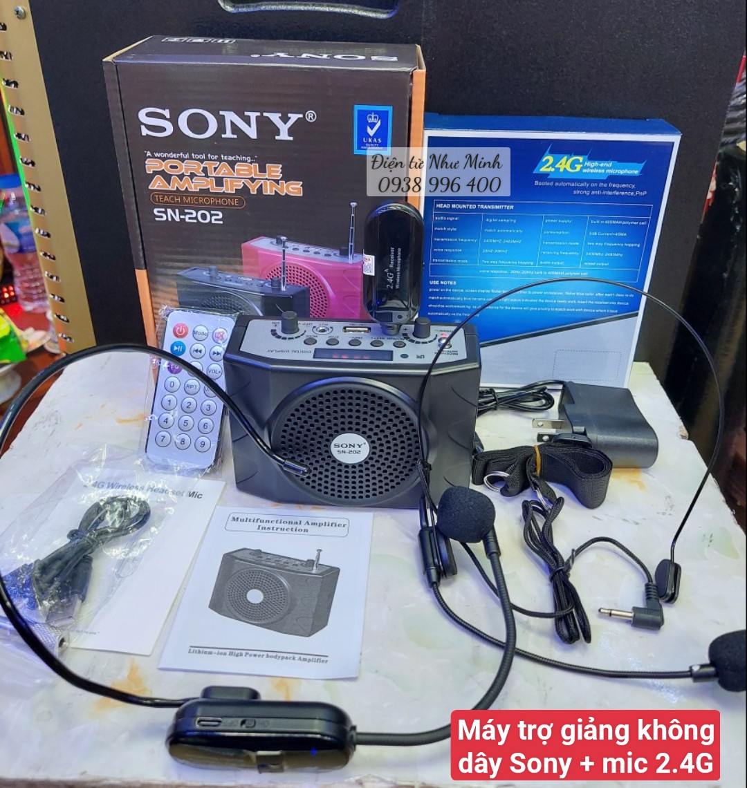Máy trợ giảng không dây Sony SN-202 2.4G UHF Wireless Sóng xa