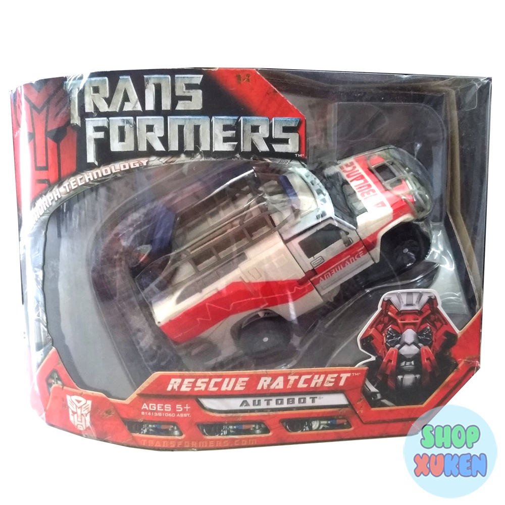 Robot biến hình xe cứu hộ rescue ratchet transformers voyager class ko