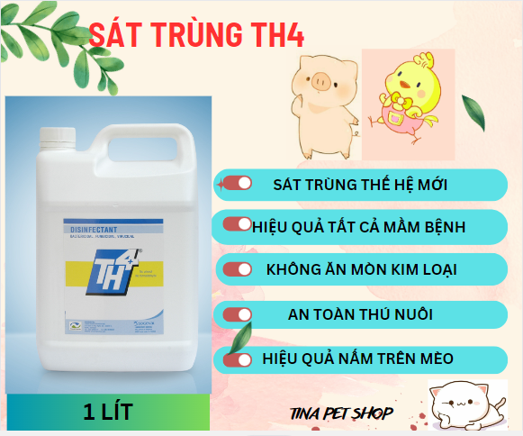 [HCM]TH4 1Lít. Diệt khuẩn diệt nấm Diệt virus
