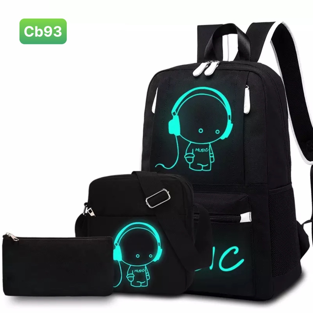 Combo 3 món người nghe nhạc phản quang cb93