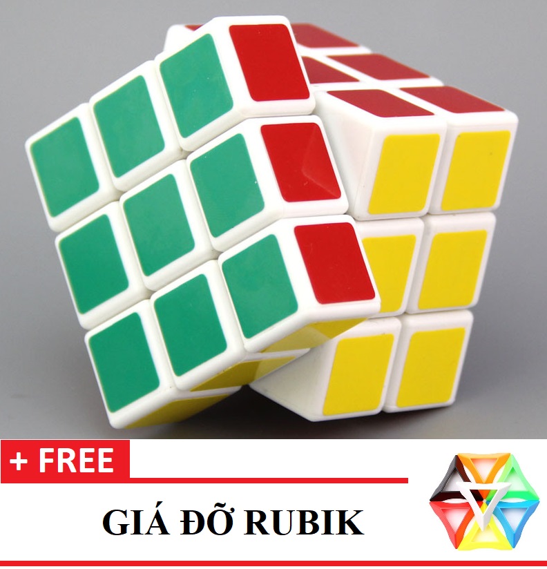 ⚡⚡ [HOT SALE] Đồ chơi giáo dục Rubik 3 x 3 x 3 khối lập phương FN0412 - TẶNG 1 GIÁ ĐỠ RUBIK FUNO