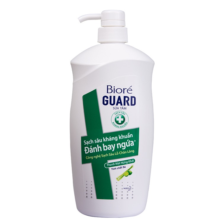 Sữa tắm kháng khuẩn sạch sâu Bioré Guard Thanh mát hứng khởi 800 ml