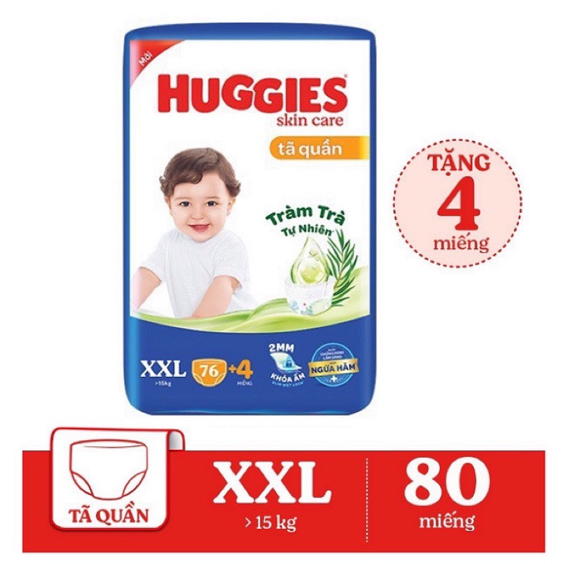 Bỉm/Tã quần Huggies size M106/L104/XL88/XXL76