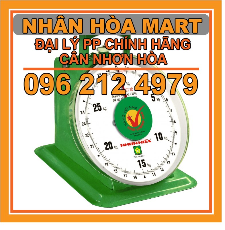 Cân 30kg, cân nhơn hòa giá rẻ, cân cá thịt - Hàng chính hãng - Mua lẻ giá sỉ - nhân hòa mart
