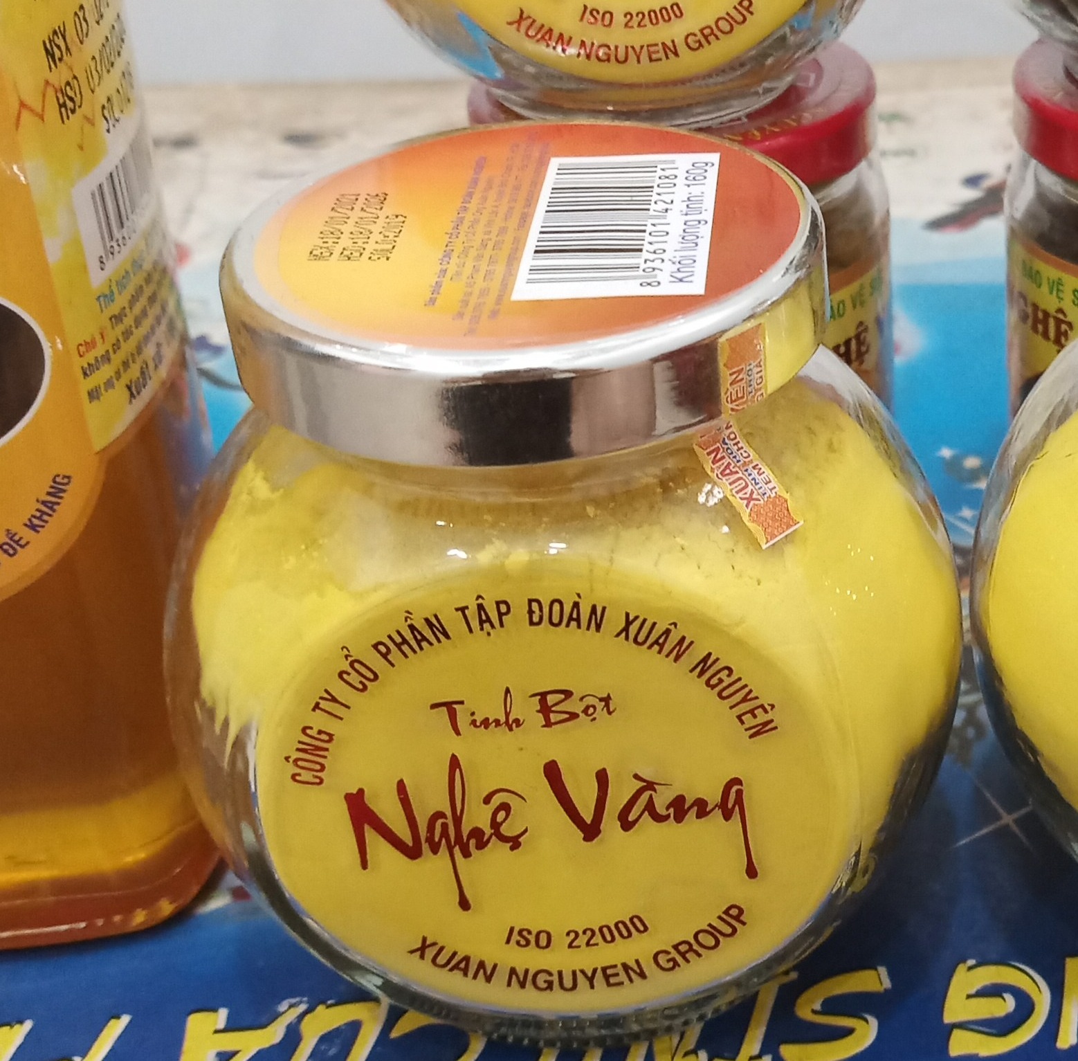 [HCM]Tinh Bột Nghệ Vàng xuân nguyên lọ thủy tinh 160gr