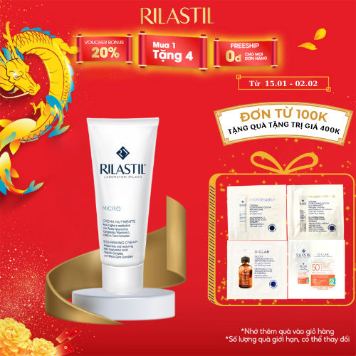 [DATE 28/02/2024] Kem Chống Lão Hóa Cho Da Khô Và Da Thường Rilastil Micro' Nourishing Cream 50ml - Hàng chính hãng