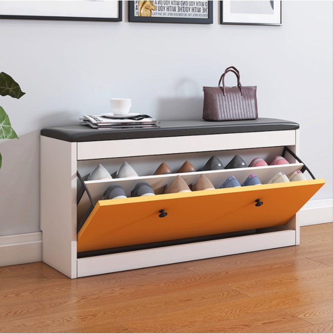 Tủ gỗ để giày dép 2 ngăn mẫu mới tâm house hx-sc-23