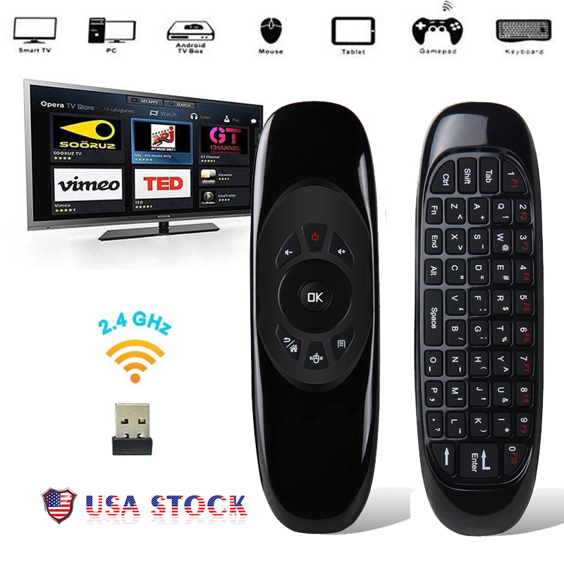 Bàn phím chuột bay Air Mouse C120 - Remote điều khiển từ xa cho TV/Android Box/PC