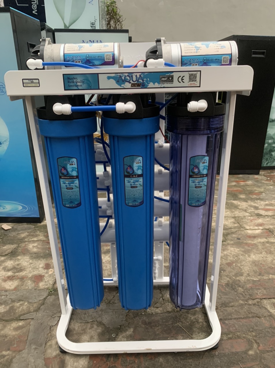 [Trả góp 0%]Máy lọc nước bán công nghiệp Aqua New 60l/h chuyên nước nhiểm lợ