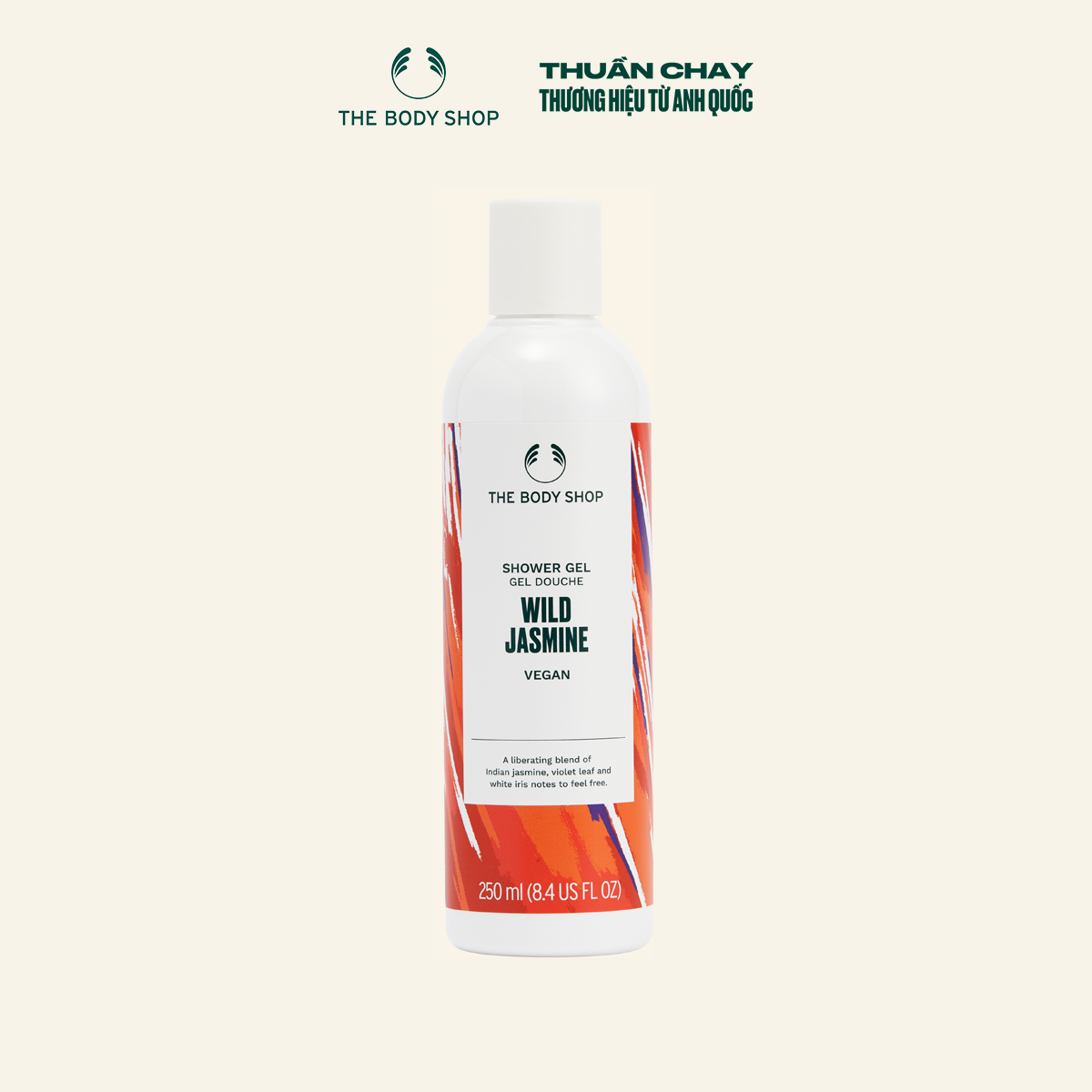 Sữa Tắm Hương Hoa  Nhài Wild Jasmine Shower Gel 250ML The Body Shop