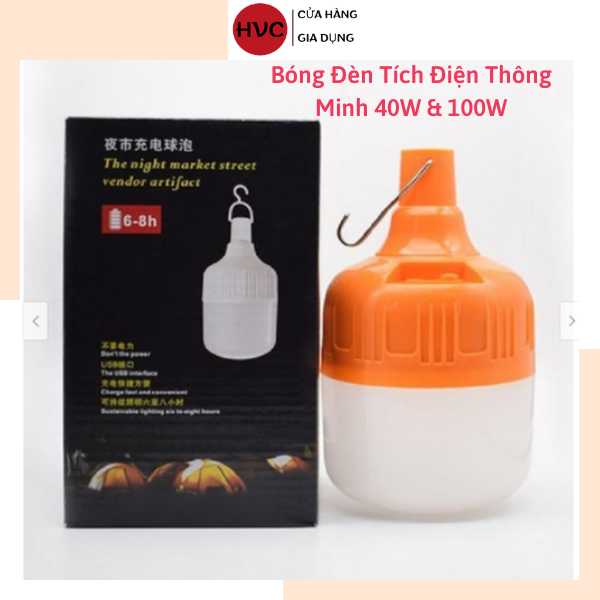 Bóng Đèn Tích Điện Thông Minh 40W & 100W [Freeship-quà]