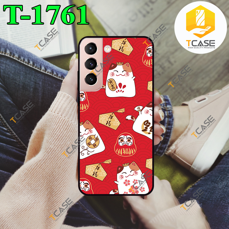 Ốp lưng samsung galaxy s21 plus in hình mèo thần tài phần b
