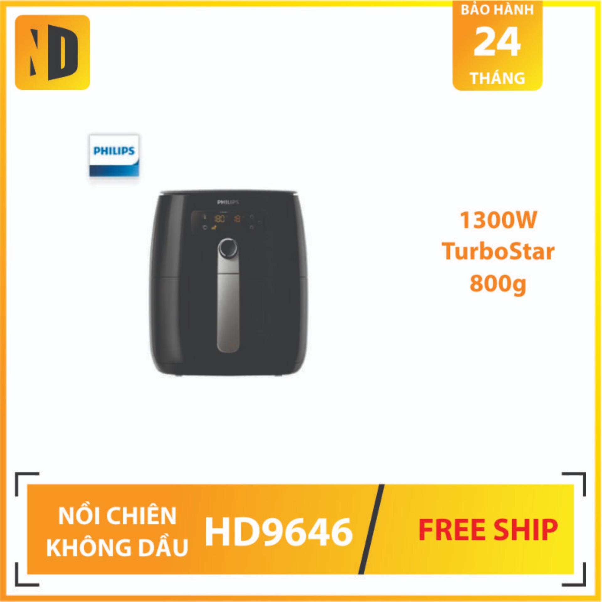 Nồi chiên không dầu air fryer Philips HD9646- Hàng Nhập Khẩu