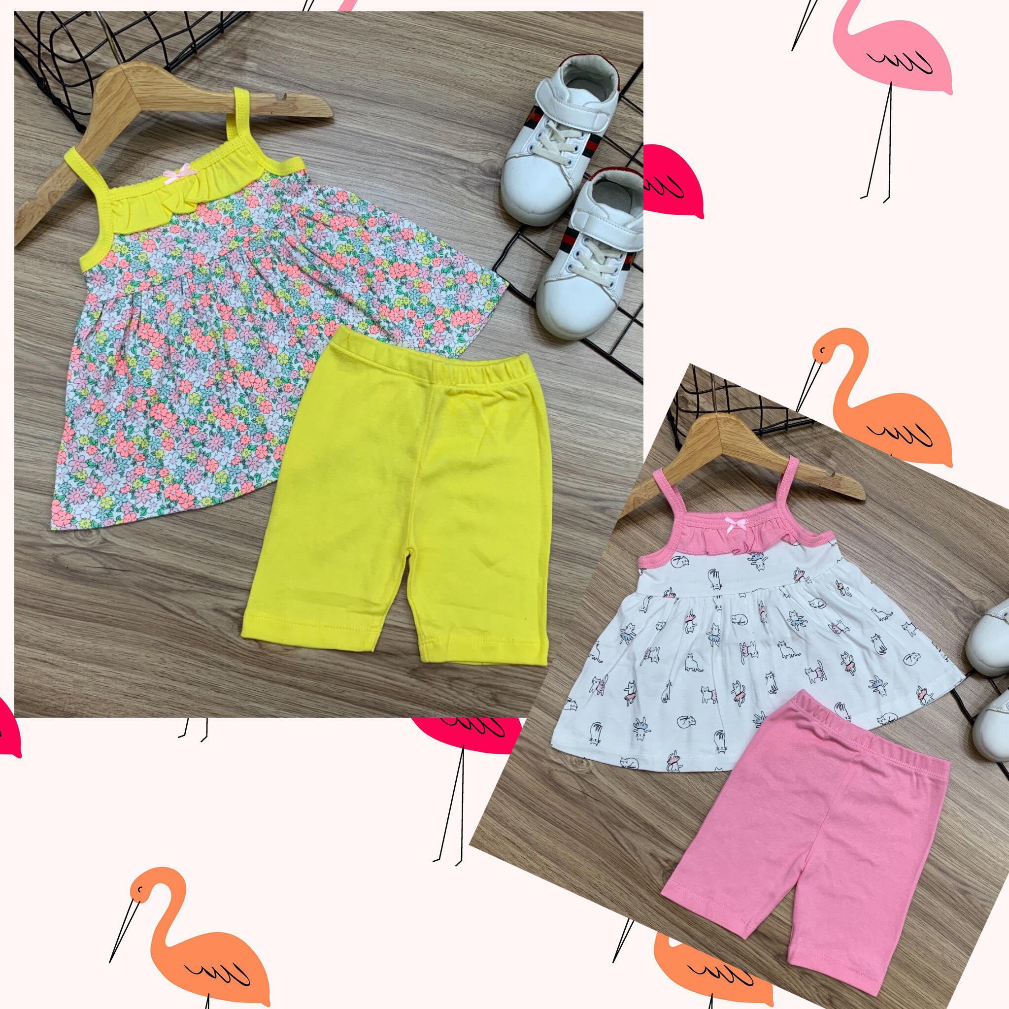 Combo 2 bộ quần áo dễ thương cho bé gái - bộ mặc nhà cao cấp cho bé - bộ bánh bèo cho bé gái 8-20kg -có ảnh mẫu mặc