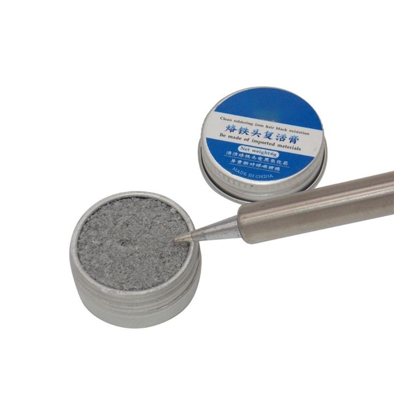 Hộp bột vệ sinh mũi hàn , chất làm sạch đầu mỏ hàn 6g bằng thiếc (1 hộp)