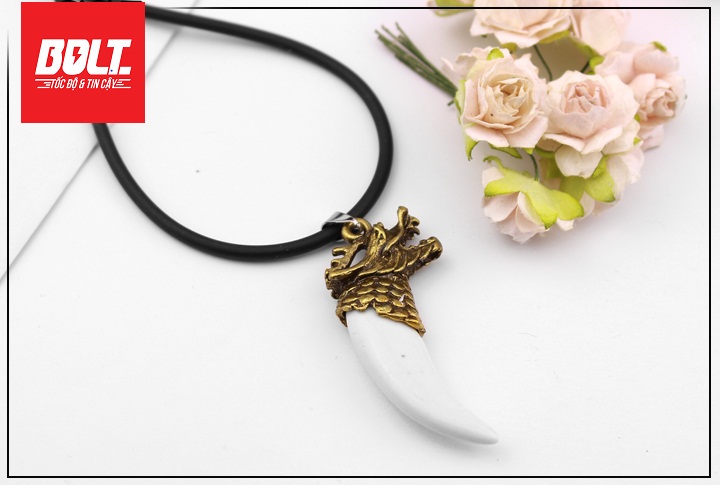 [HCM]Mặt dây chuyền hình nanh rồng cực đẹp BU39 - Bolt Unicolour Betta