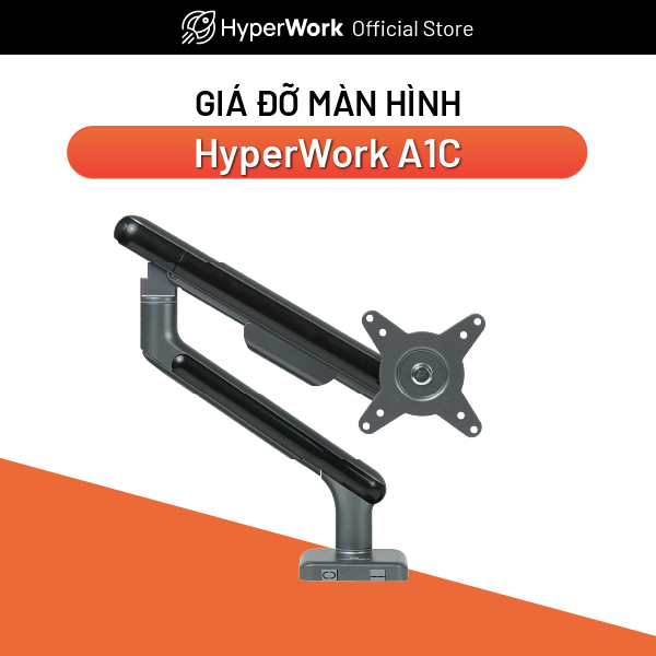 Giá đỡ màn hình hyperwork a1c - công nghệ trợ lực lò xo cao cấp hyperlift+ 2.0