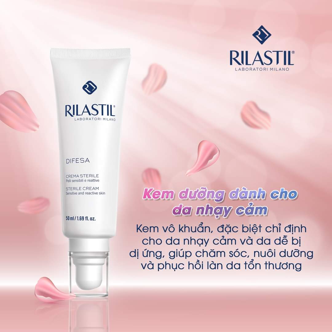 Kem dưỡng da dành cho da nhạy cảm Rilastil Difesa Sterile Cream 50ml