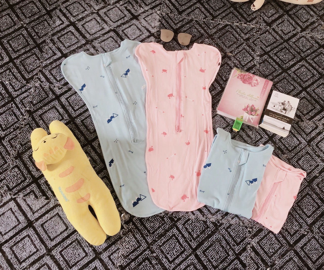 (BamBo Sợi Tự Nhiên)-Túi Ngủ BamBo cho trẻ sơ sinh- Kén ngủ BamBo chất Mềm Mướt- Độ co giãn cực kỳ tốt-Kén ngủ