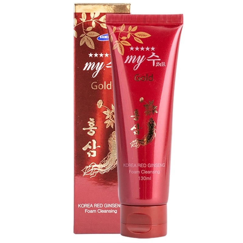 Sữa rửa mặt hồng sâm my gold Hàn Quốc nắp đỏ 130ml