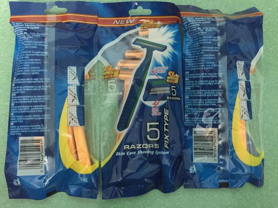 [HCM]combo 3 bịch dao cạo râu vàng RAZORS 1 bịch 5 cây