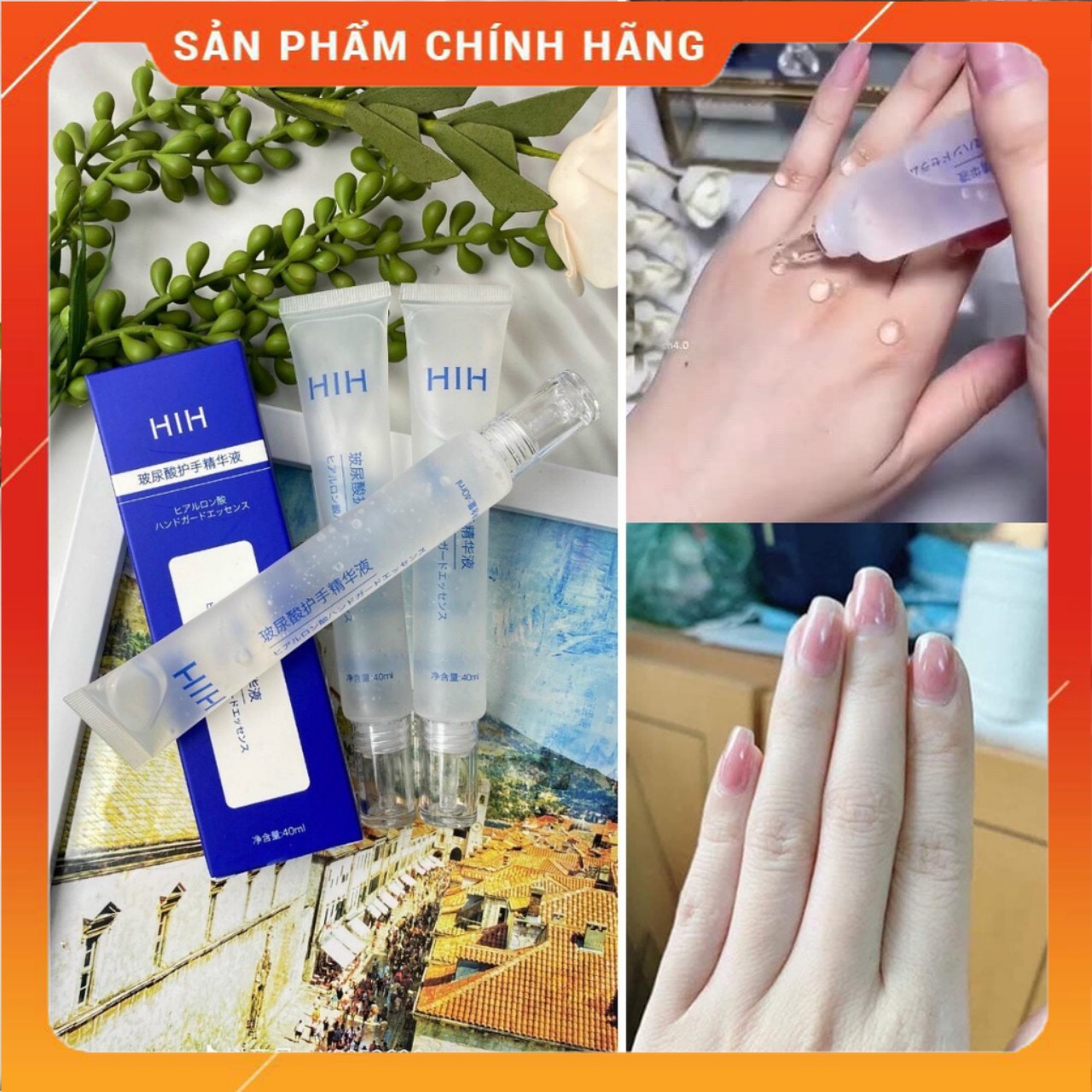 (Chuẩn) Kem Dưỡng Da Tay HIH Chiết Xuất Acid Hyaluronic 40ml Cấp Ẩm , Chống Khô Da , Nứt nẻ