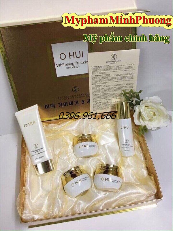 Bộ mỹ phẩm OHUI cao cấp Hàn Quốc ( Bộ 5 sản phẩm ngăn ngừa nám, tàn nhang, làm trắng da )