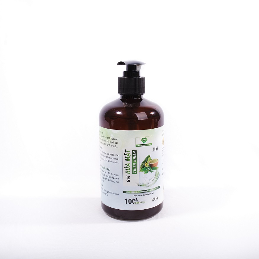 Gel rửa mặt trà xanh khổ qua Mẹ Ken-Tuýp 500ml, thích hợp da nhậy cảm, da nhờn da hỗn hợp và da thường