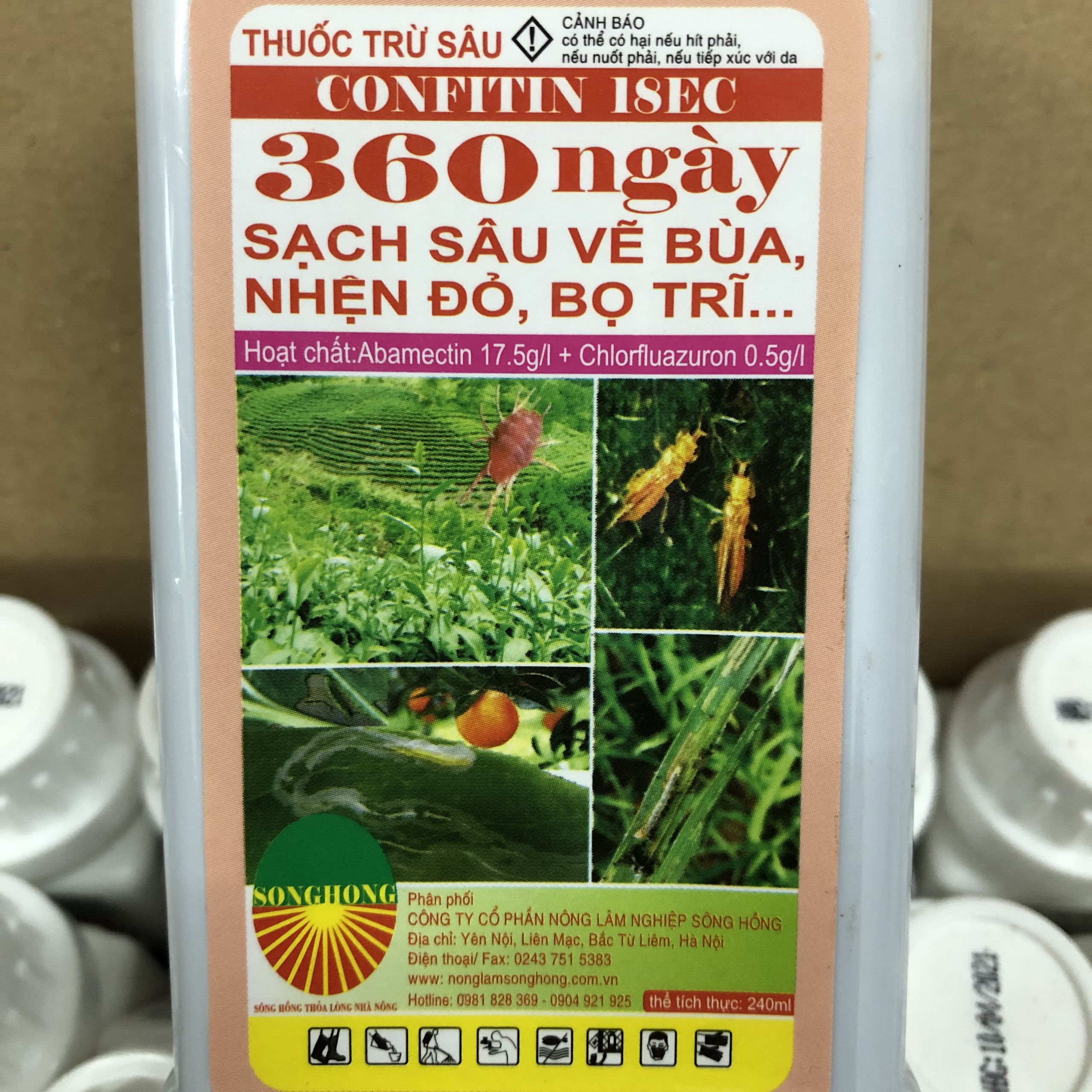 Thuốc trừ sâu sinh học abamectin 18ec 240ml; hiệu quả với sâu vẽ bùa, nhện đỏ, bọ trĩ, sâu tơ, sâu cuốn lá nhỏ, sâu xanh, bọ trĩ, bọ xít